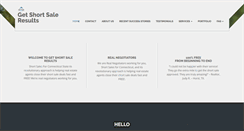 Desktop Screenshot of getshortsaleresults.com